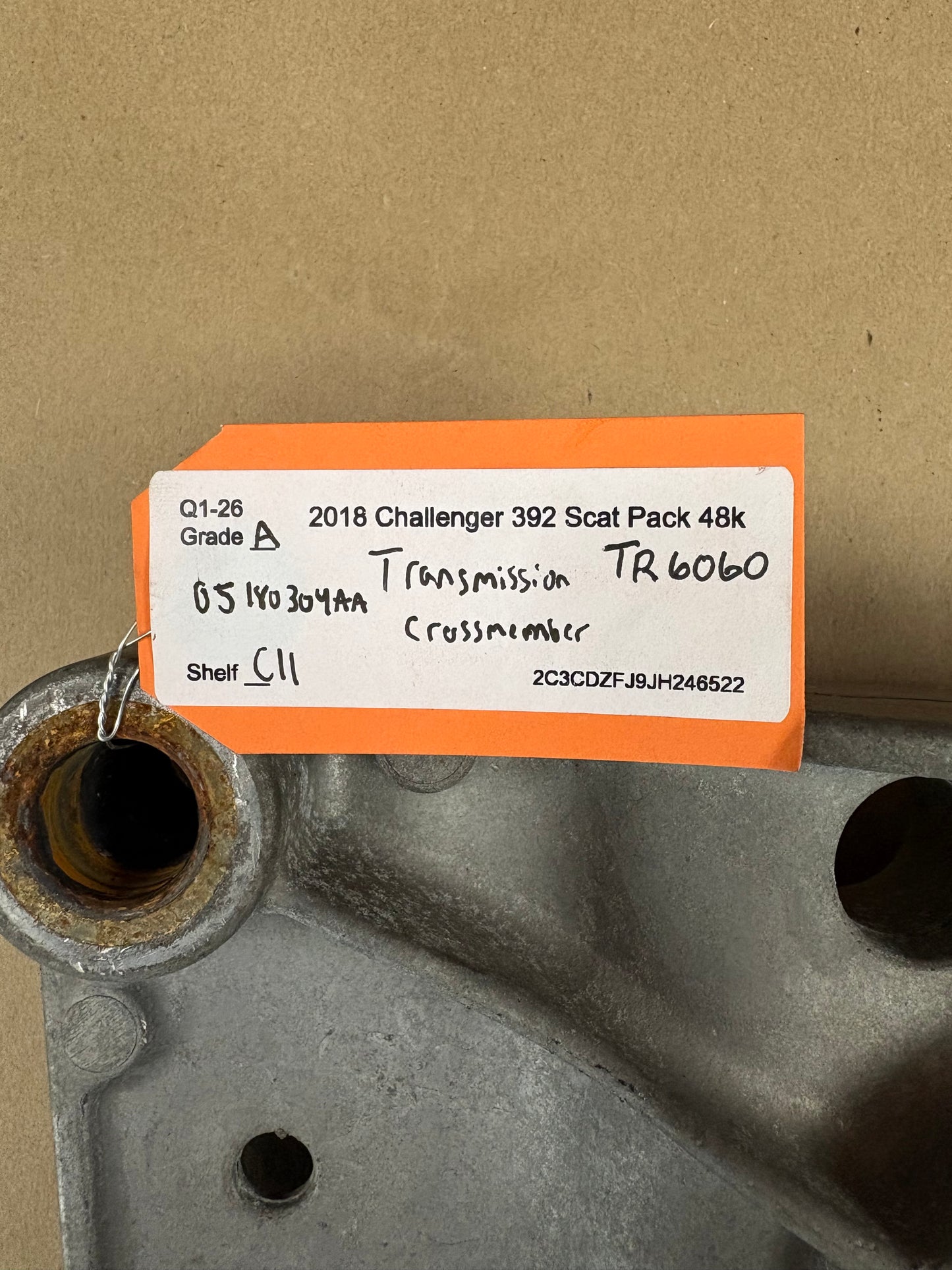 2015-2023 Challenger Scat Pack TR6060 MT Driveshaft & Transmission Crossmember