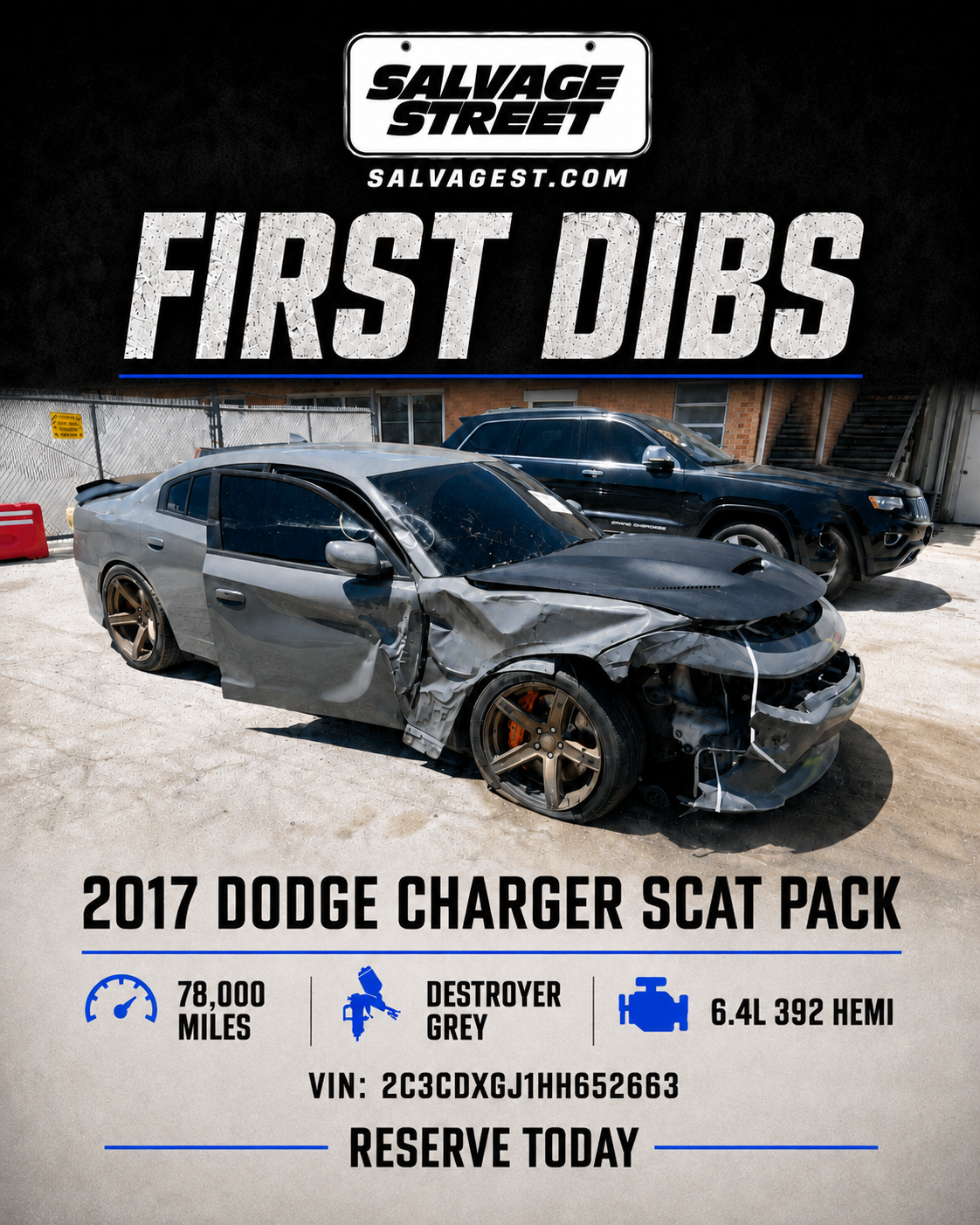 Reservation for NAV Uconnect from 2017 Charger Scat Pack