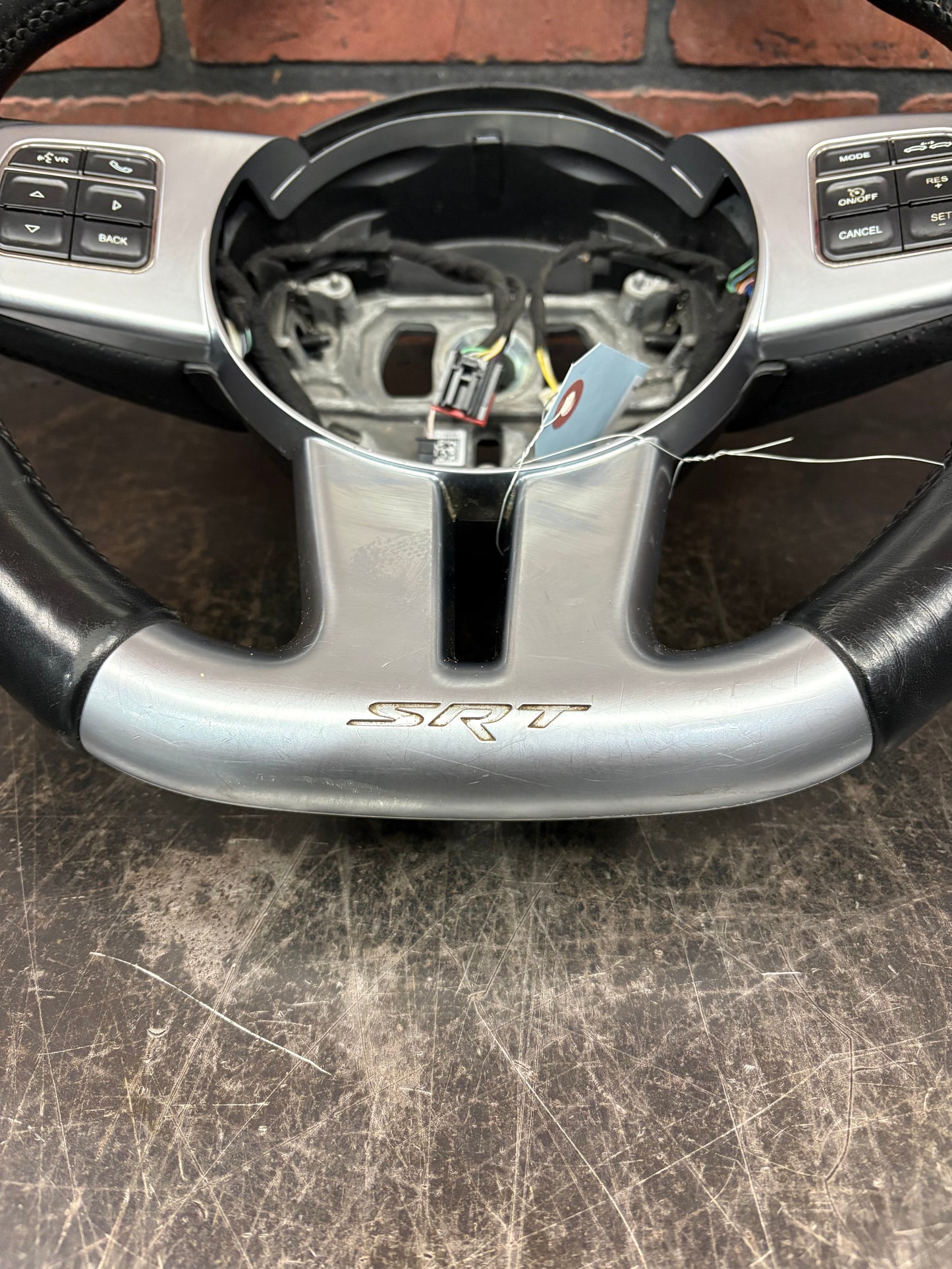 2011-2013 OEM Jeep Grand Cherokee SRT8 Heated Leather Flat Bottom Steering Wheel