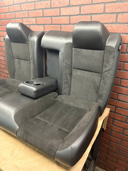 15-23 Dodge Challenger R/T Scat Pack Black Alcantara Suede Leather Seat Set