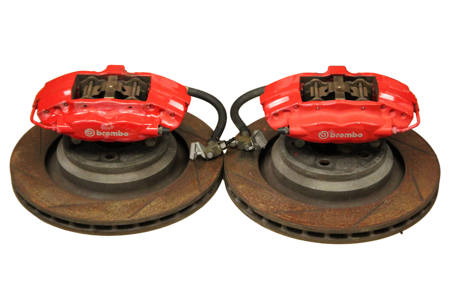 08-23 CHALLENGER CHARGER SRT8 REAR BREMBO BRAKE CALIPER ROTOR SET