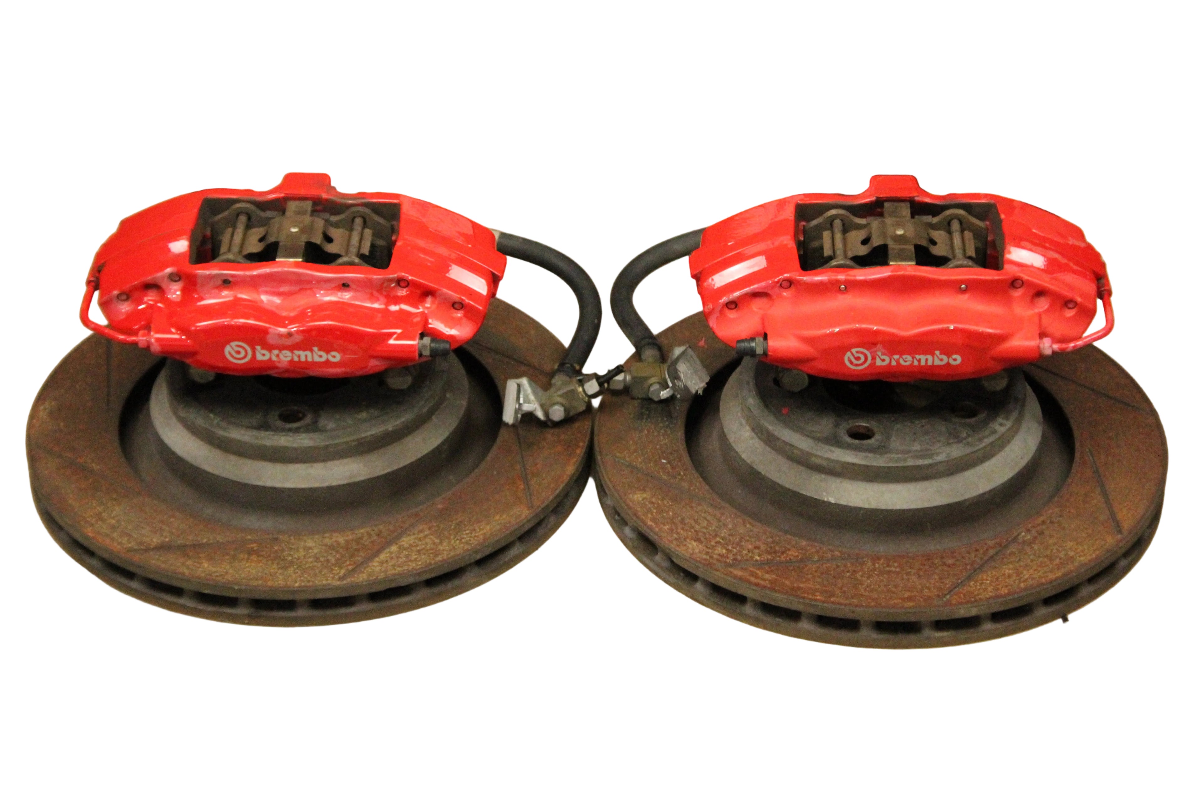 08-23 CHALLENGER CHARGER SRT8 REAR BREMBO BRAKE CALIPER ROTOR SET