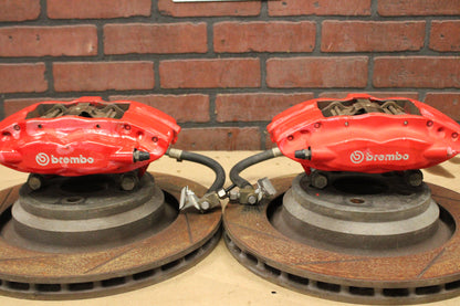 08-23 CHALLENGER CHARGER SRT8 REAR BREMBO BRAKE CALIPER ROTOR SET