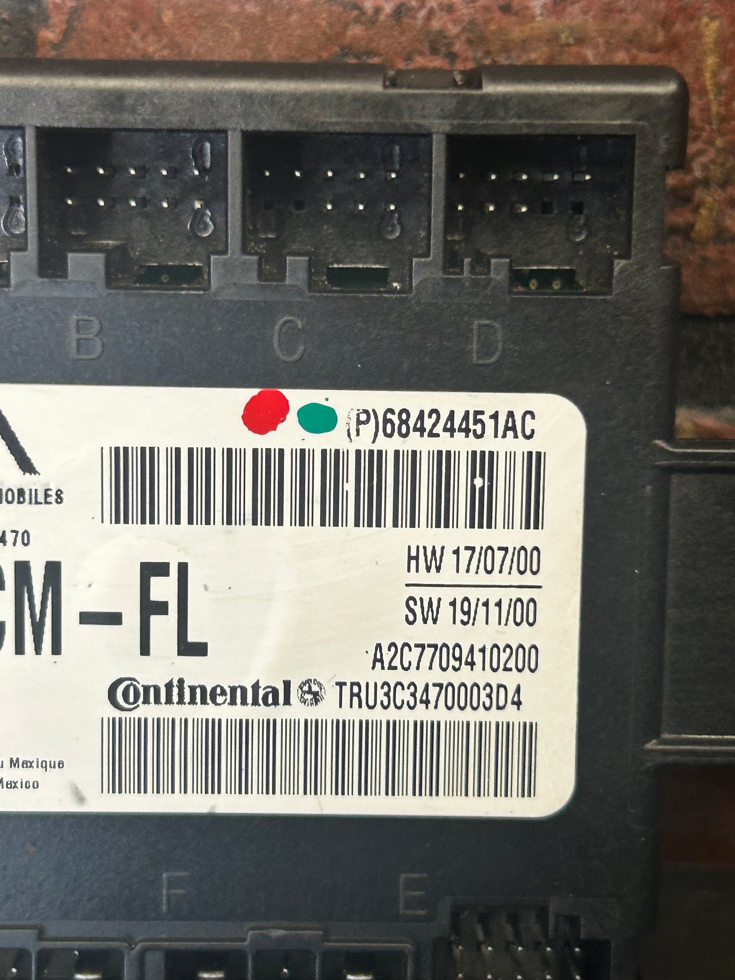 2020-2021 DODGE CHARGER FRONT LEFT SIDE DOOR CONTROL MODULE UNIT OEM 68424451AC