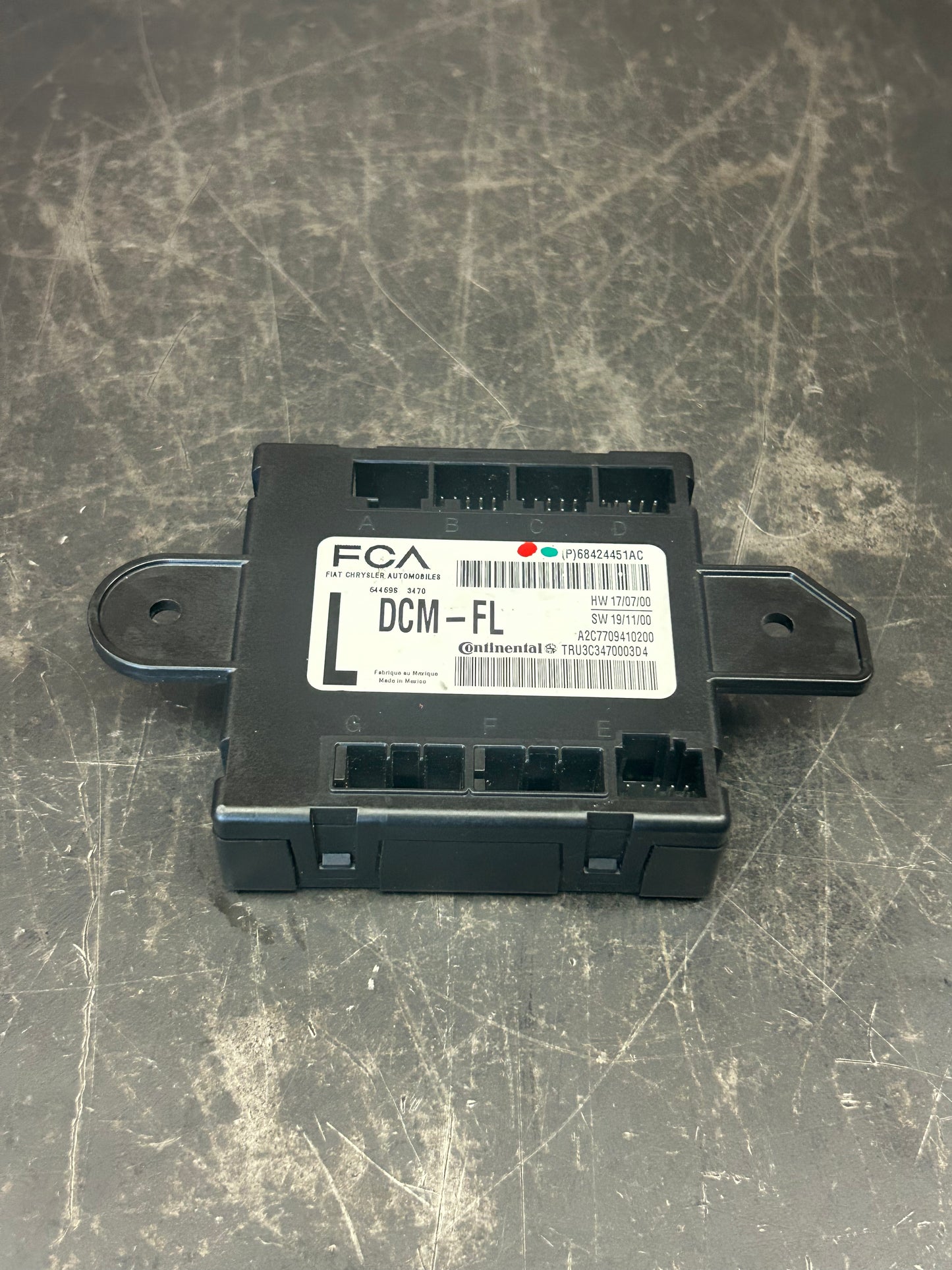 2020-2021 DODGE CHARGER FRONT LEFT SIDE DOOR CONTROL MODULE UNIT OEM 68424451AC