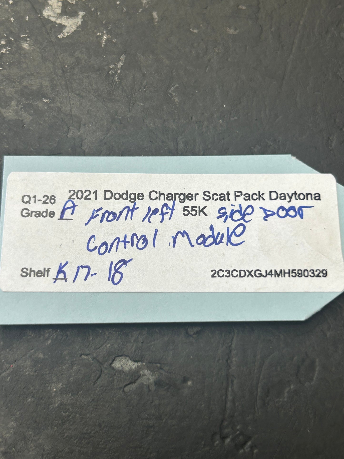 2020-2021 DODGE CHARGER FRONT LEFT SIDE DOOR CONTROL MODULE UNIT OEM 68424451AC