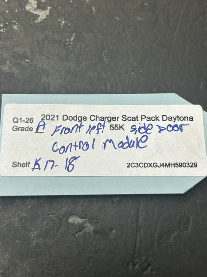 2020-2021 DODGE CHARGER FRONT LEFT SIDE DOOR CONTROL MODULE UNIT OEM 68424451AC