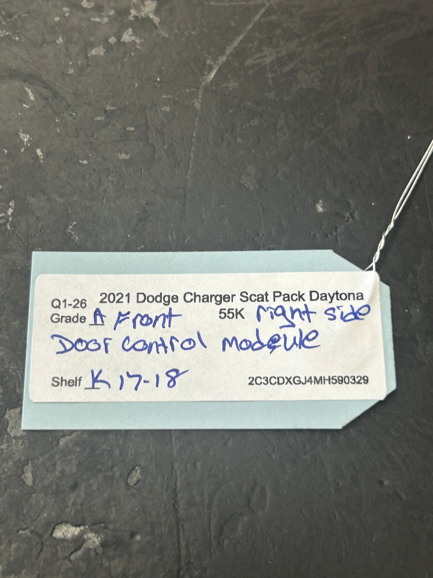 2020 - 2021 DODGE CHARGER FRONT RIGHT SIDE DOOR CONTROL MODULE OEM 68424450AC