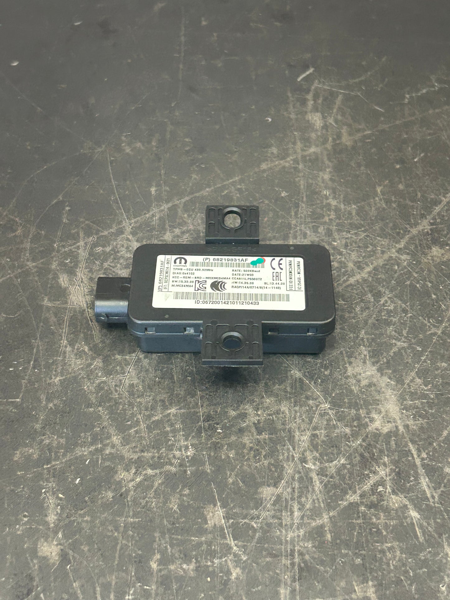 2014-2021 Jeep Dodge Chrysler OEM Tire Pressure Monitoring Module 68219831AF