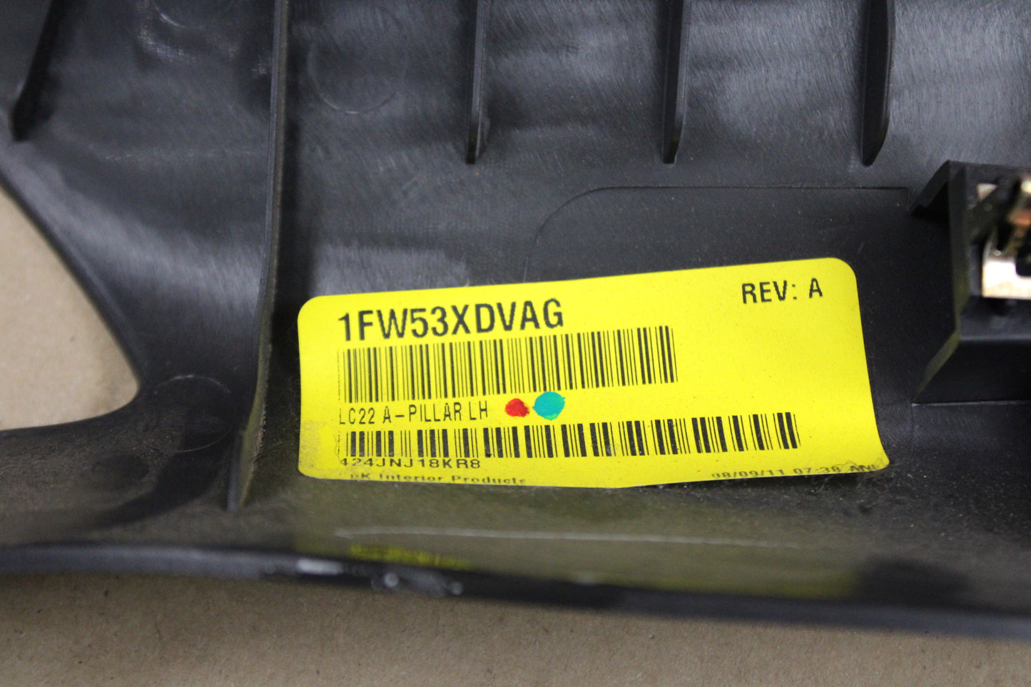 2008-2014 Dodge Challenger SRT Passenger Right Side A Pillar Trim OEM 1FW53XDVAG