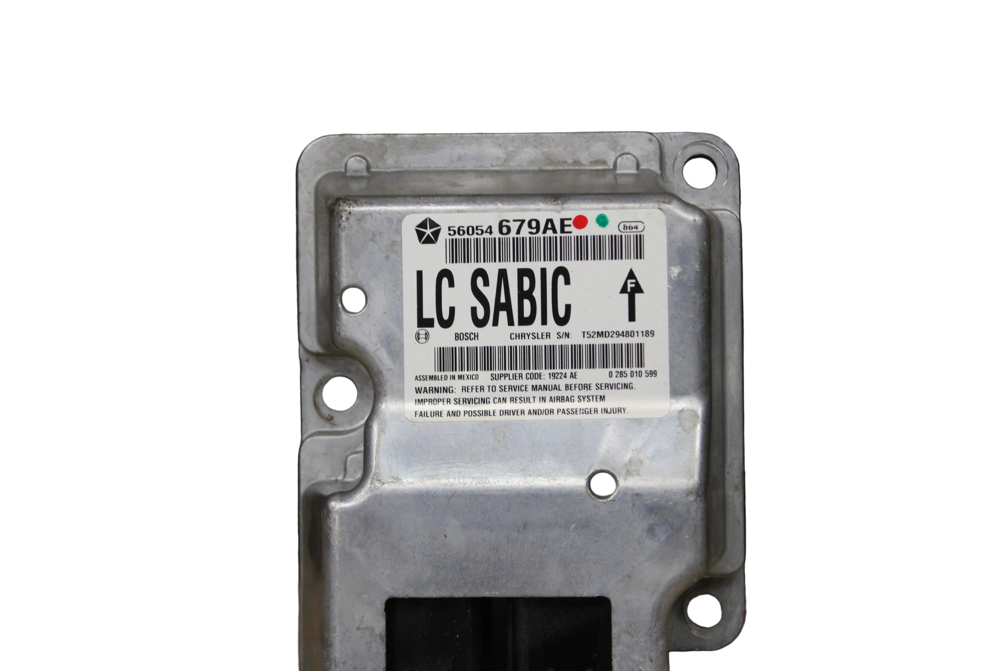 2008-2009 DODGE CHALLENGER OCCUPANT RESTRAINT CONTROL MODULE 56054679AE
