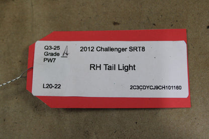 08-14 Challenger Passenger RH Side Taillight Tail Light Lamp Assembly OEM