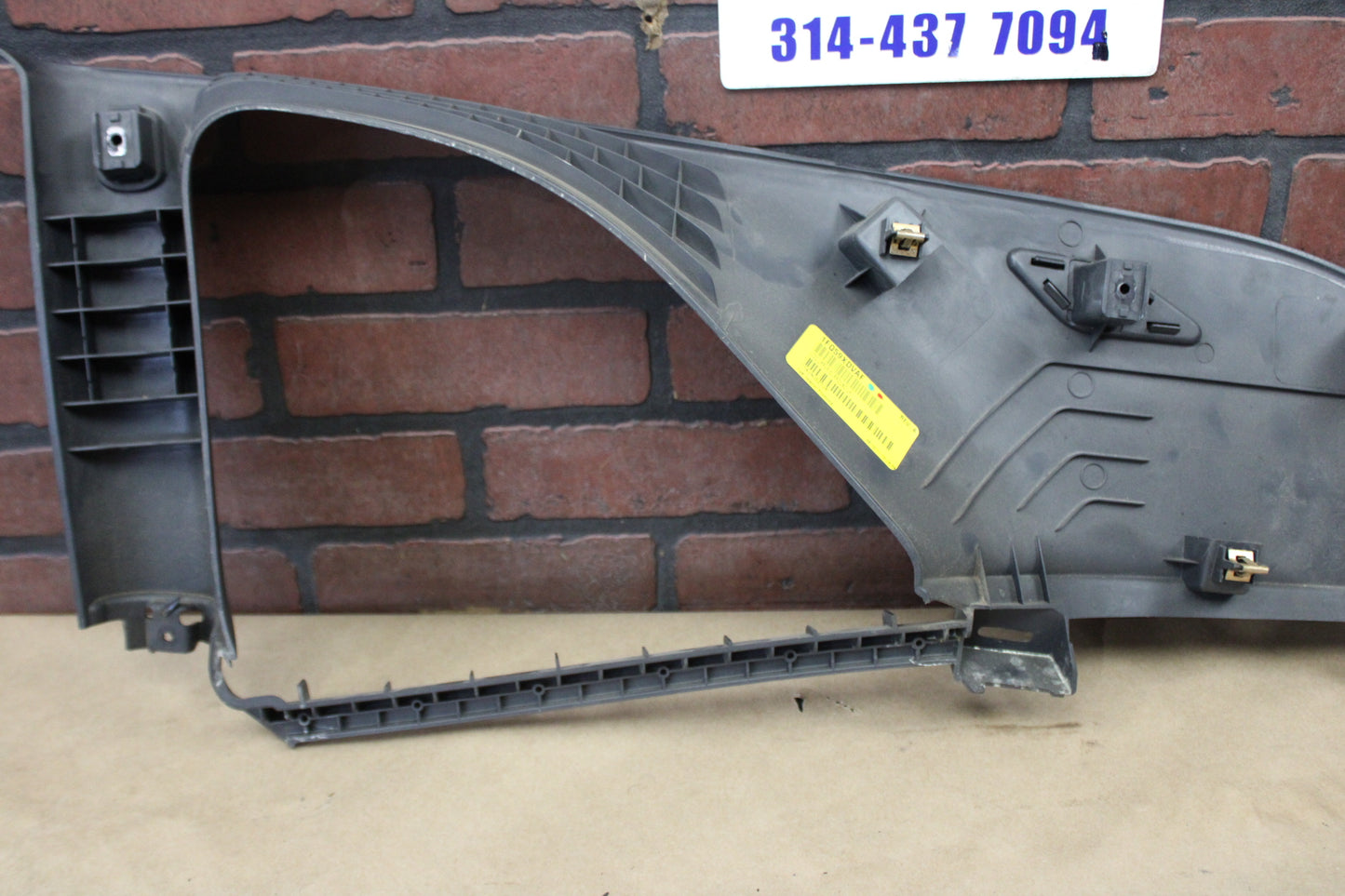 08-14 DODGE CHALLENGER OEM LH C PILLAR QUARTER TRIM PANEL 1FQ59XDVAF
