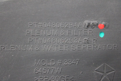 2005-2010 Charger 300 Magnum Cabin Air Filter Housing Inlet Slot 04806294AC OEM