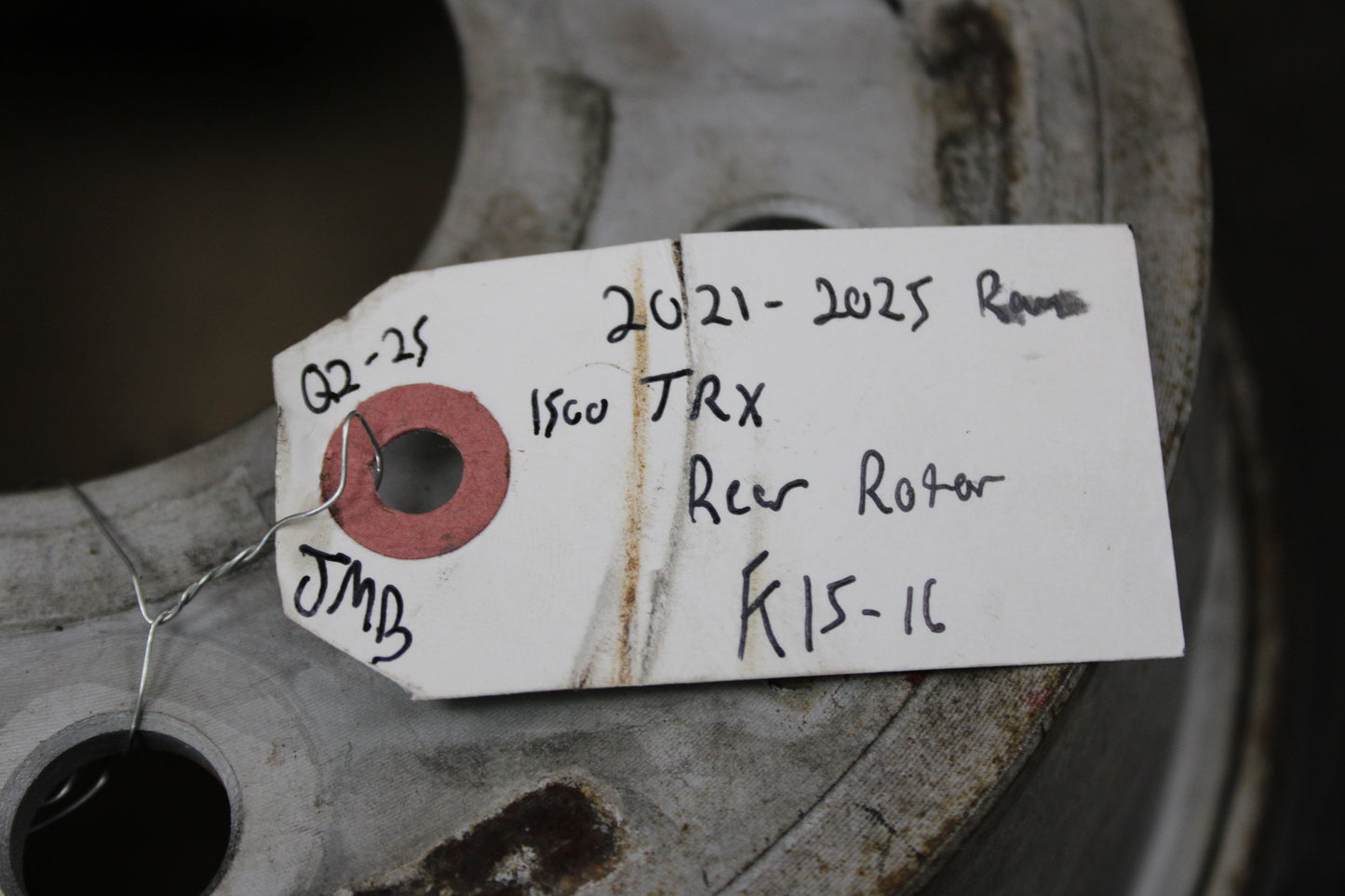2019-2024 Ram 1500 6 Lug TRX OEM Mopar Rear Brake Rotor Rust 68237065AA