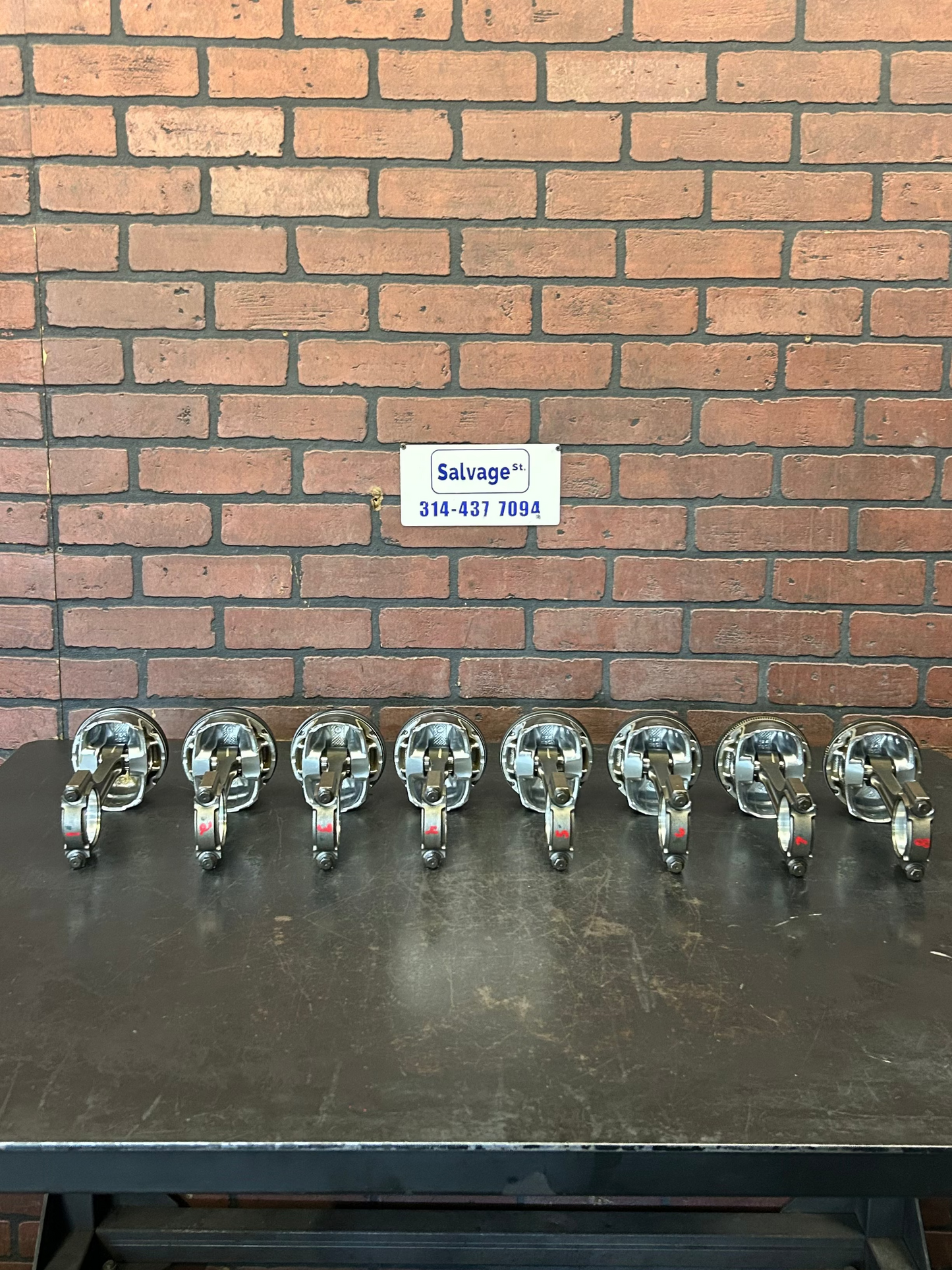 2012 - 2024 DODGE CHARGER SRT8 6.4L OEM ENGINE PISTONS & PIN CONNECTING RODS