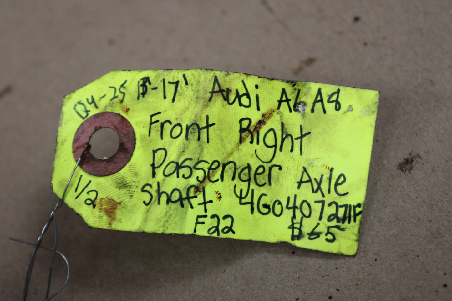 2011-2018 Audi A6 A7 A8 S6 S7 S8 Q5 SQ5 RS7 Quattro Front Left Right C/V Axle