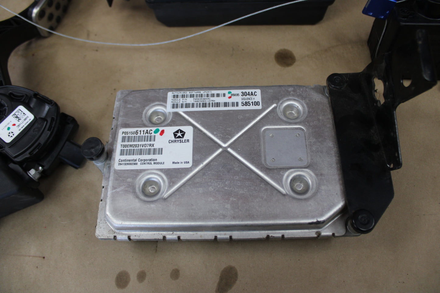 2012 Dodge Challenger SRT8 PCM ECU Ignition Pedal Package Assembly OEM