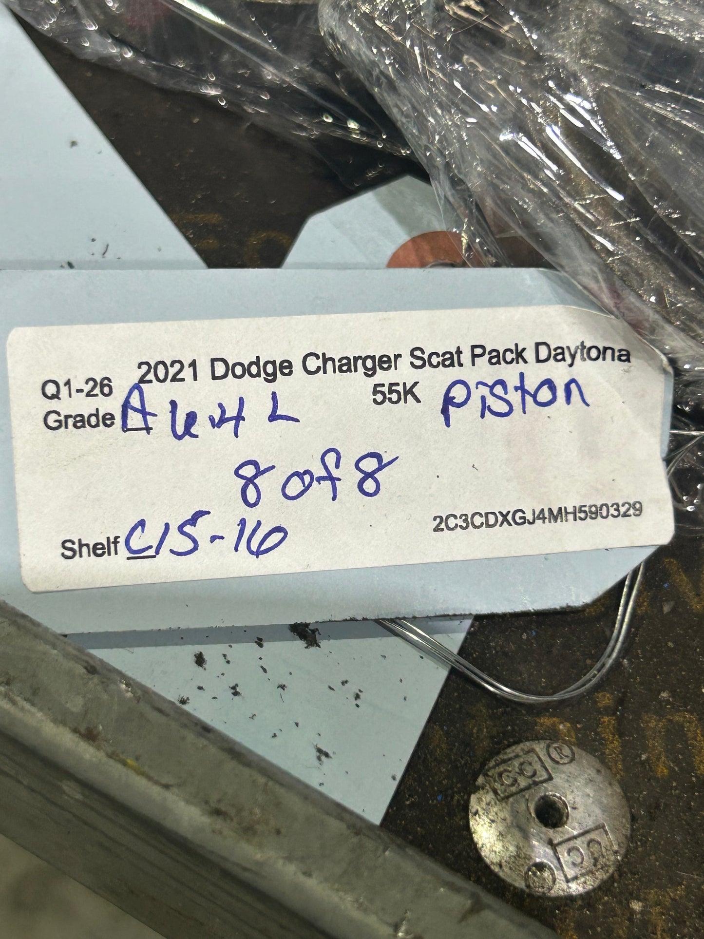 2012 - 2024 DODGE CHARGER SRT8 6.4L OEM ENGINE PISTONS & PIN CONNECTING RODS
