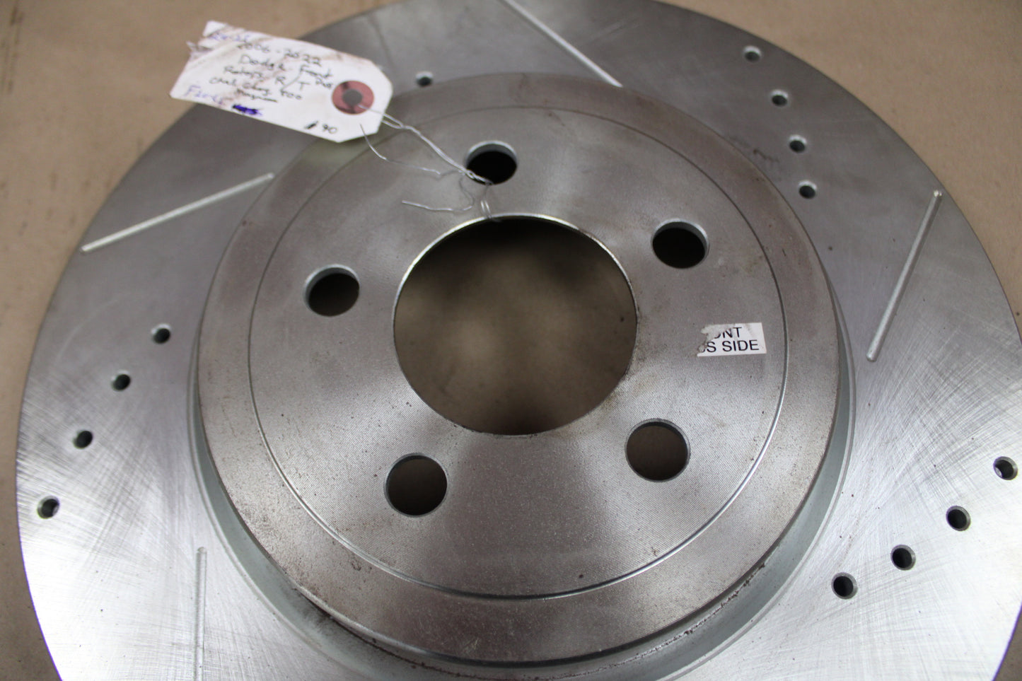 PowerStop Dodge Charger Challenger Drilled Slotted Brake Rotor Front Passenger