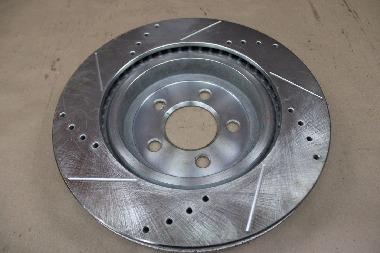 PowerStop Dodge Charger Challenger Drilled Slotted Brake Rotor Front Passenger