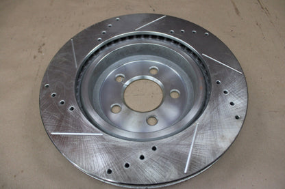 PowerStop Dodge Charger Challenger Drilled Slotted Brake Rotor Front Passenger