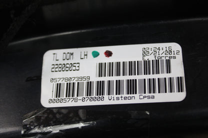 08-14 CADILLAC CTS DRIVER LH SIDE REAR BRAKE TAIL LIGHT OEM 22806053