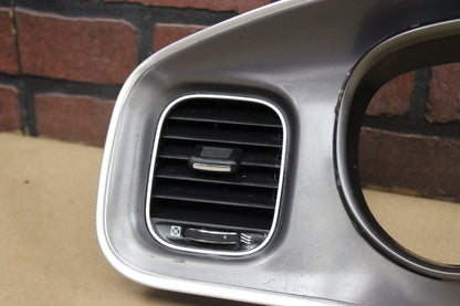 15-23 DODGE CHARGER FRONT DASH SPEEDOMETER RADIO BEZEL TRIM W/ VENTS OEM