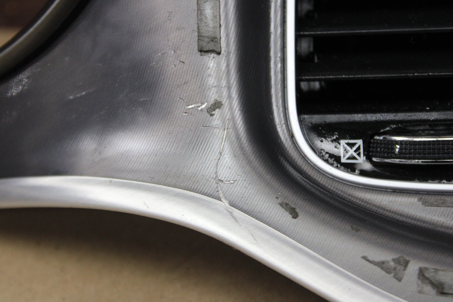 15-23 DODGE CHARGER FRONT DASH SPEEDOMETER RADIO BEZEL TRIM W/ VENTS OEM