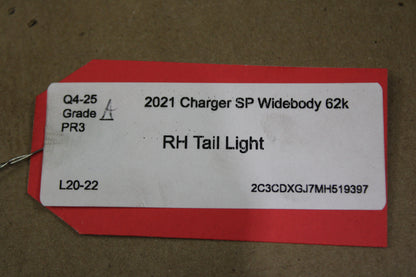 15-23 Dodge Charger Outer Tail Light Brake Lamp Right Passenger Side 68213144AD