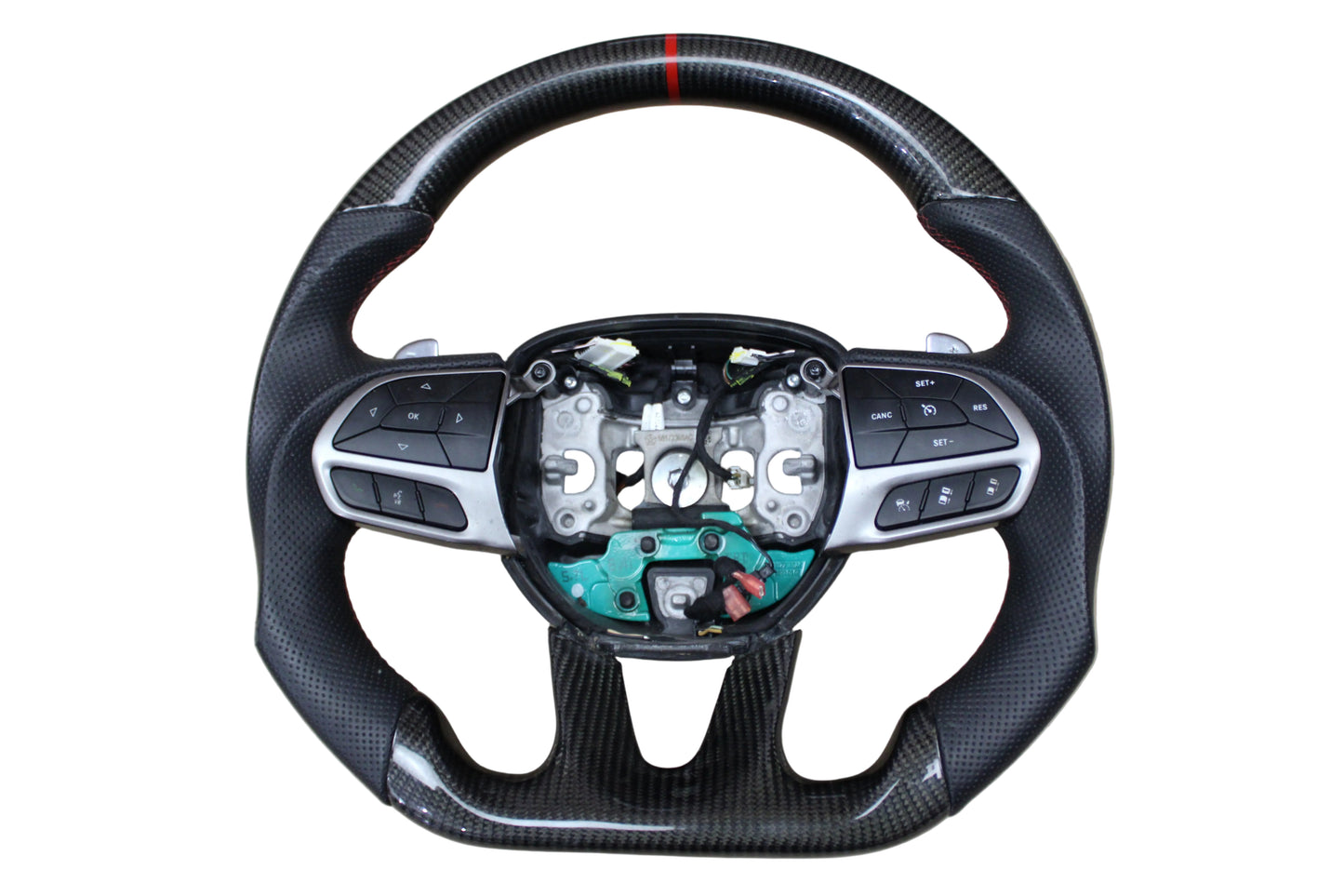 2015-2023 DODGE CHARGER CHALLENGER CARBON FIBER STEERING WHEEL ASSEMBLY