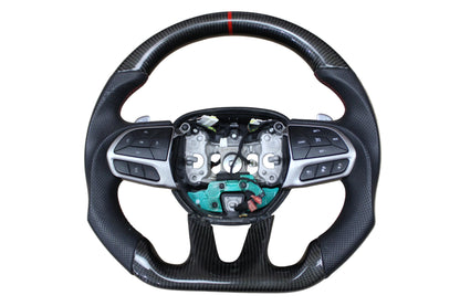 2015-2023 DODGE CHARGER CHALLENGER CARBON FIBER STEERING WHEEL ASSEMBLY