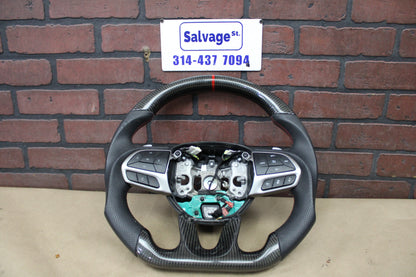 2015-2023 DODGE CHARGER CHALLENGER CARBON FIBER STEERING WHEEL ASSEMBLY