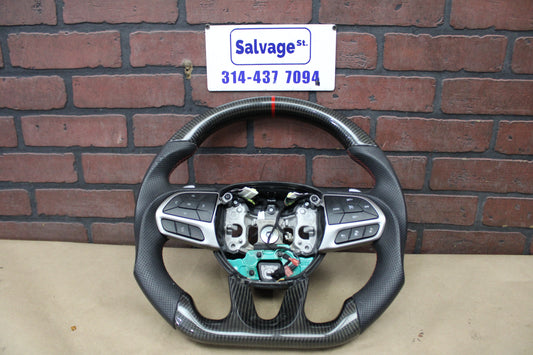 2015-2023 DODGE CHARGER CHALLENGER CARBON FIBER STEERING WHEEL ASSEMBLY