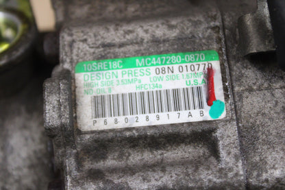 11-21 DODGE CHALLENGER SRT8 OEM AIR CONDITIONING A/C COMPRESSOR