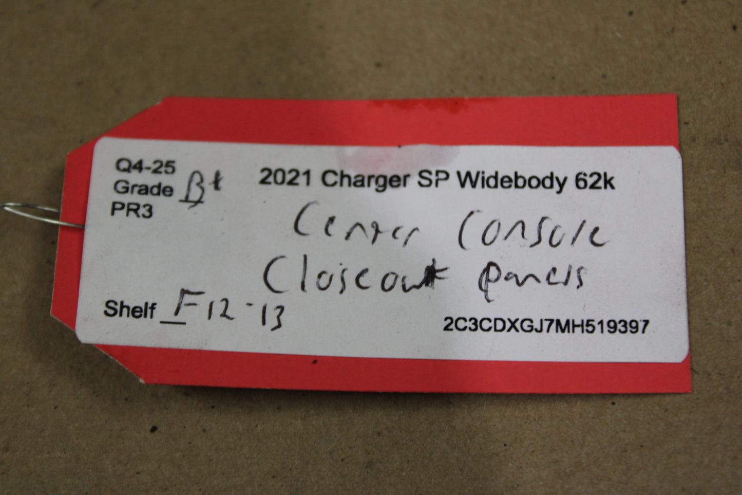 2019-2023 Dodge Charger OEM Center Console Closeout Side Panels LH & RH Set Pair