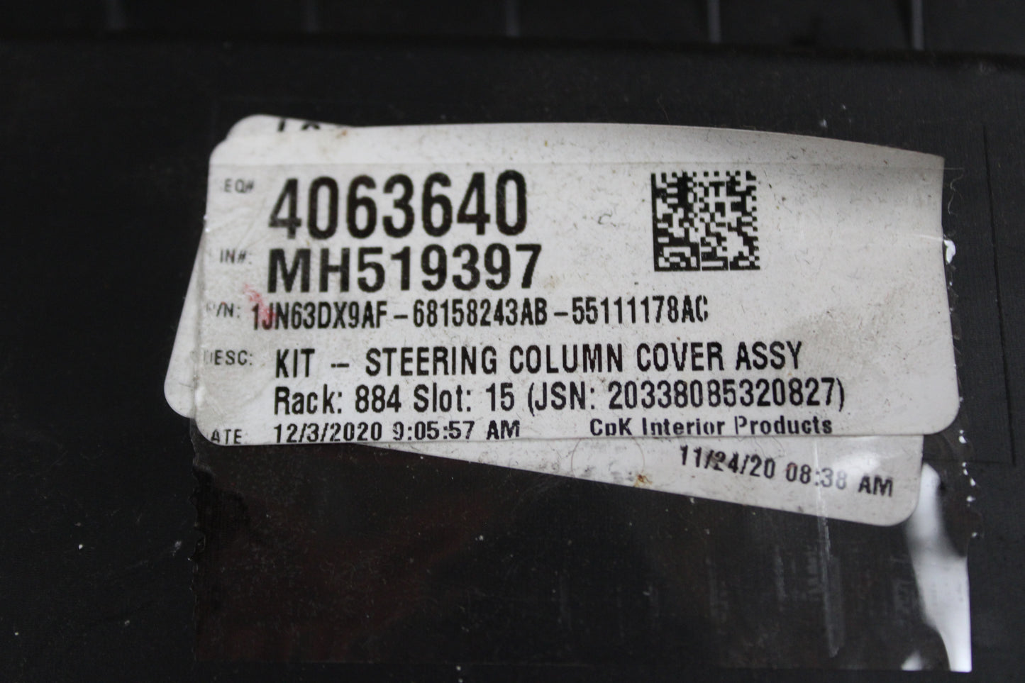 11-23 DODGE CHARGER LOWER STEERING COLUMN KNEE TRIM COVER PANEL OEM 1JN63DX9AF