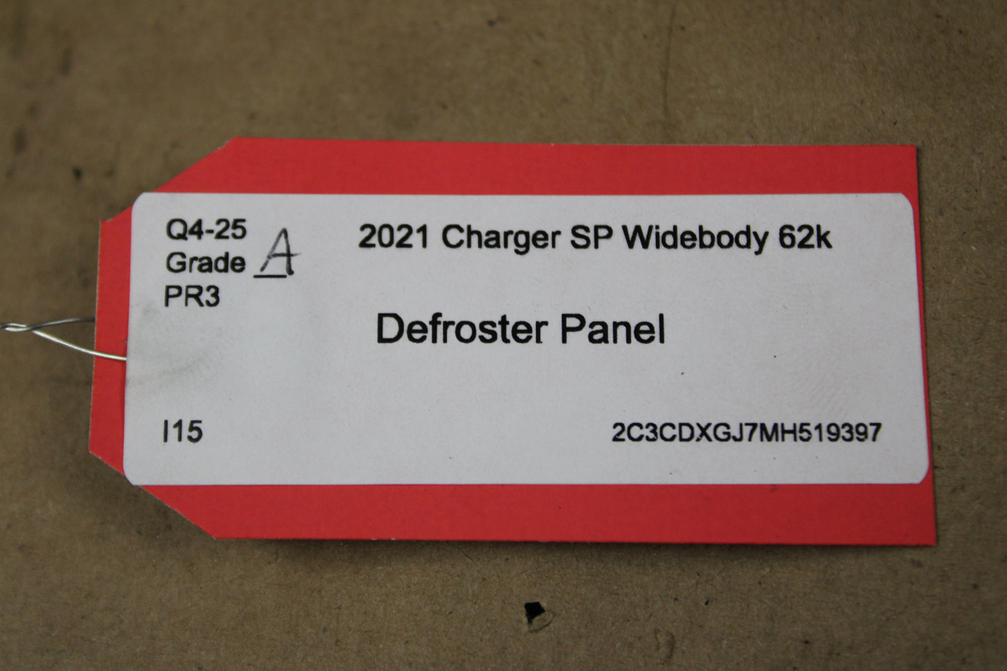 2011 - 2023 DODGE CHARGER DASH UPPER DEFROSTER GRILLE COVER PANEL OEM 1JQ67DX9AK