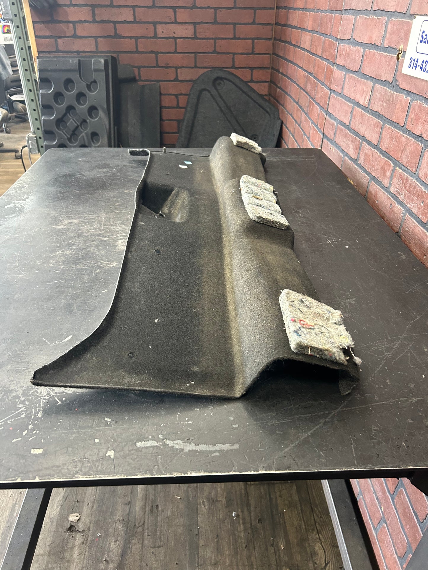 09-23 DODGE CHALLENGER TRUNK LUGGAGE COMPARTMENT COVER CARPET TRIM OEM