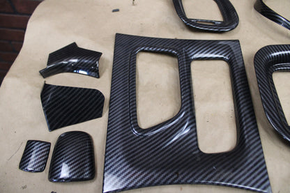 Dodge Charger 15+ Carbon Fiber Interior Steering Center Console Decor Trim Kit