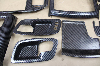 Dodge Charger 15+ Carbon Fiber Interior Steering Center Console Decor Trim Kit