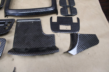 Dodge Charger 15+ Carbon Fiber Interior Steering Center Console Decor Trim Kit