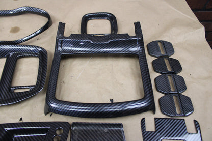 Dodge Charger 15+ Carbon Fiber Interior Steering Center Console Decor Trim Kit