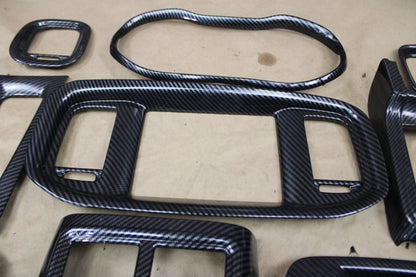 Dodge Charger 15+ Carbon Fiber Interior Steering Center Console Decor Trim Kit