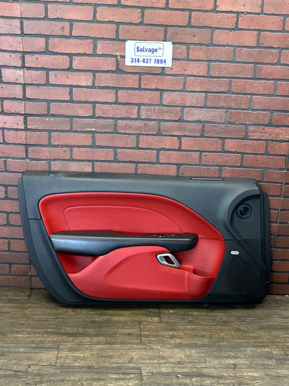15-18 Dodge Challenger Scat Pack Driver LH Front Door Panel Red 5PS251XCAH OEM