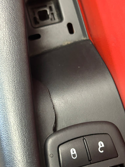 15-18 Dodge Challenger Scat Pack Driver LH Front Door Panel Red 5PS251XCAH OEM