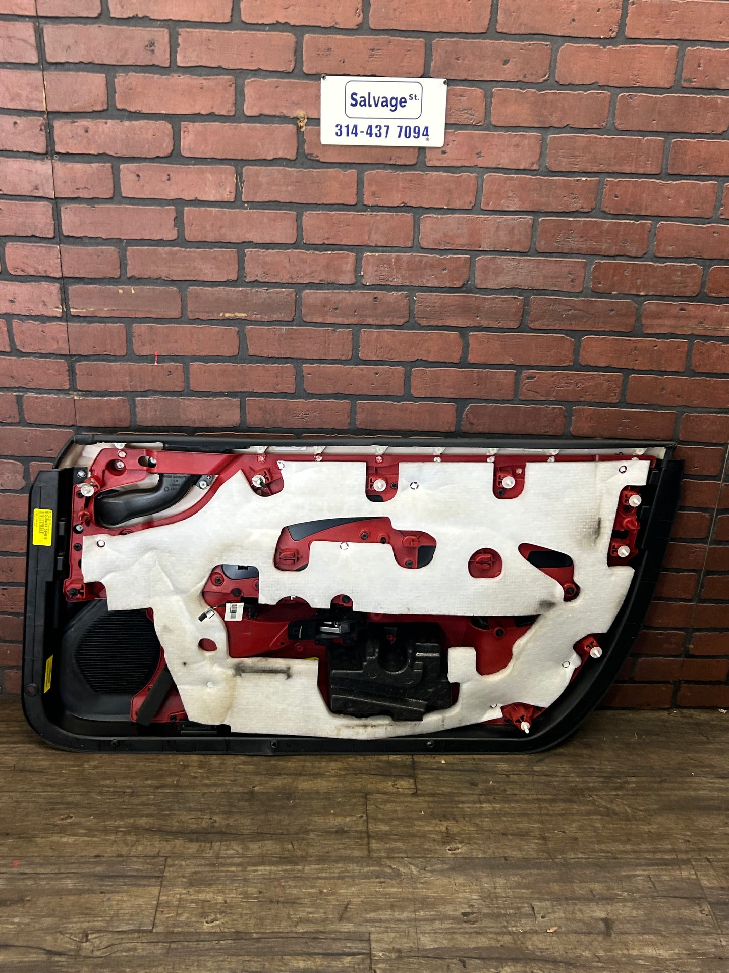 15-18 Dodge Challenger Scat Pack Driver LH Front Door Panel Red 5PS251XCAH OEM