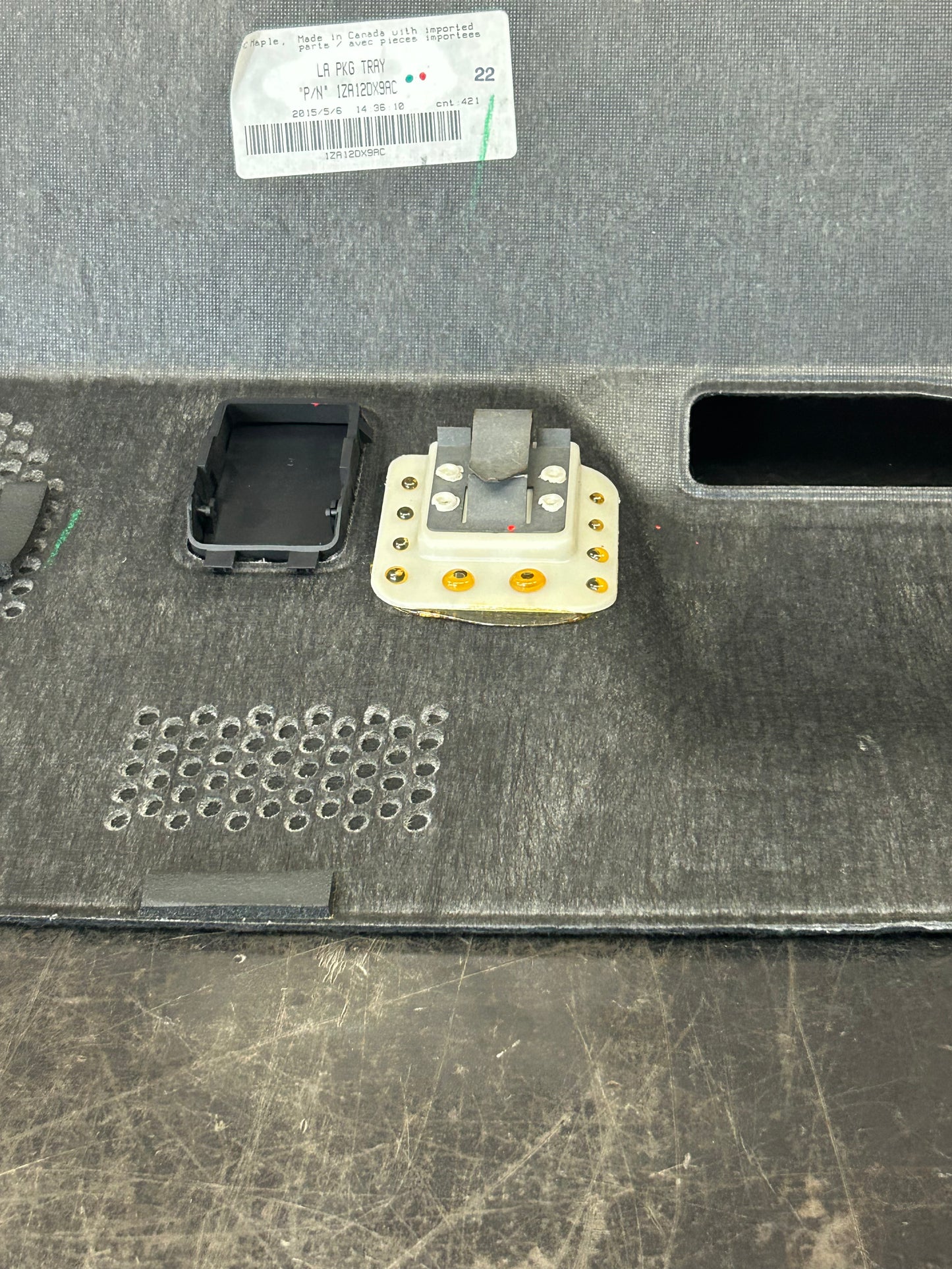 15-23 CHALLENGER REAR DECK SHELF PACKAGE TRAY TRIM PANEL COVER OEM 1ZA12DX9AC