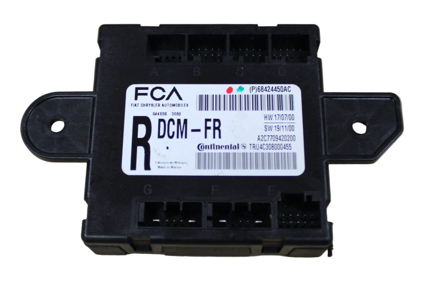 2020 - 2021 DODGE CHARGER FRONT RIGHT SIDE DOOR CONTROL MODULE OEM 68424450AC