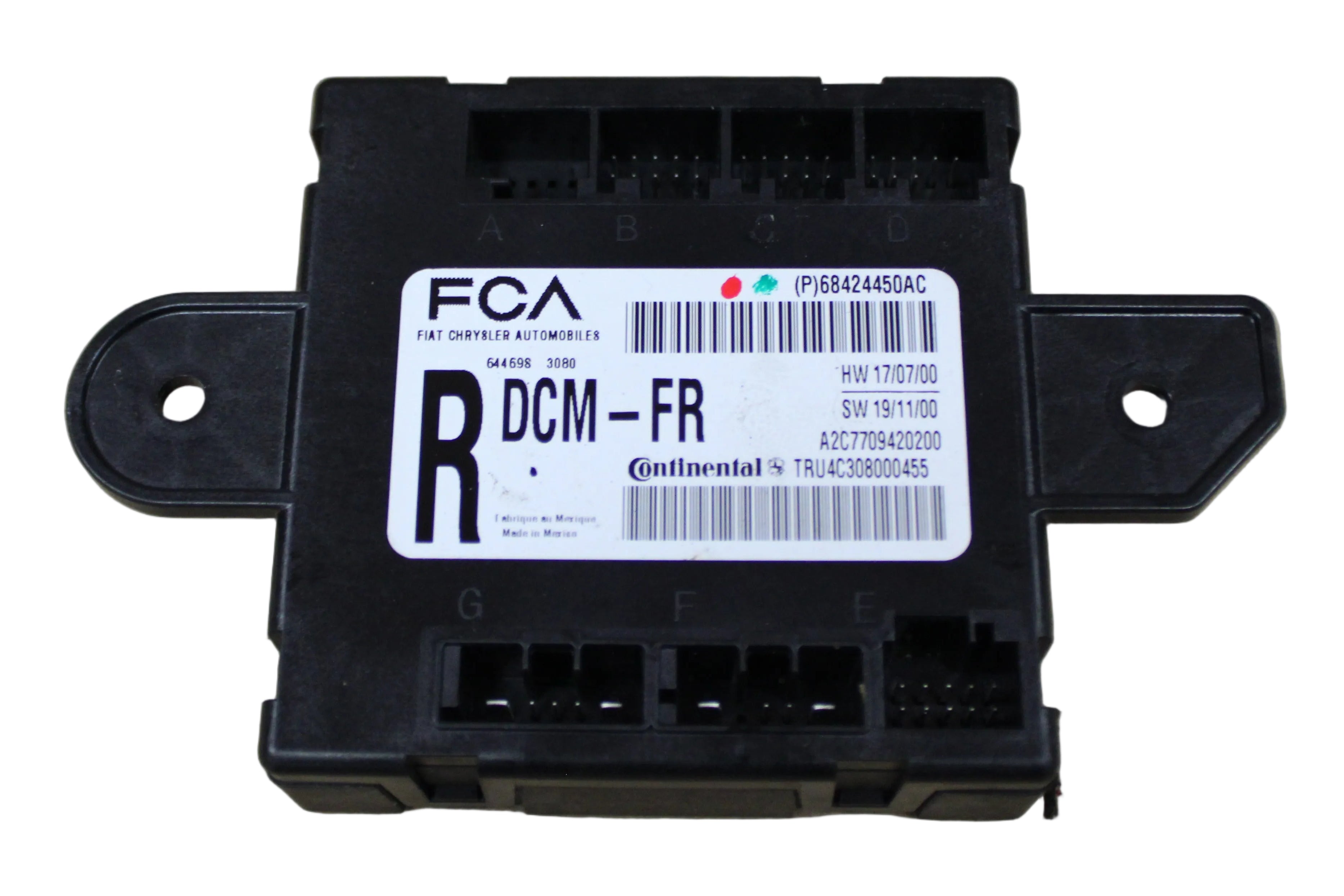 2020 - 2021 DODGE CHARGER FRONT RIGHT SIDE DOOR CONTROL MODULE OEM 68424450AC